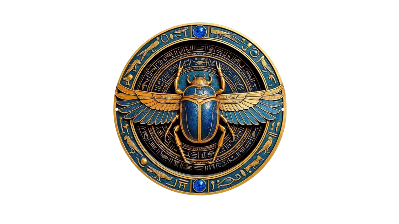 Golden scarab symbol for Medicina for the Soul